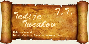 Tadija Tucakov vizit kartica